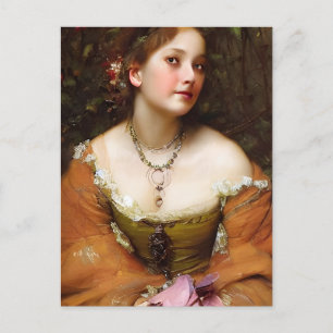 Carte Postale Princesse de la Renaissance en automne