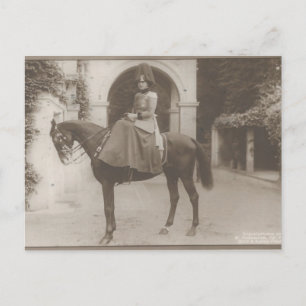 Carte Postale Princesse de Prusse à cheval à cheval sur le côté 