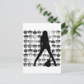 CARTE POSTALE PRINCESSE DE ROCK (Debout devant)