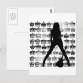 CARTE POSTALE PRINCESSE DE ROCK (Devant / Derrière)