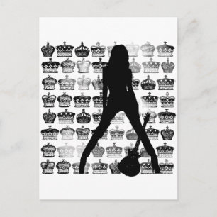 CARTE POSTALE PRINCESSE DE ROCK