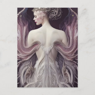 Carte Postale Princesse du cygne rose