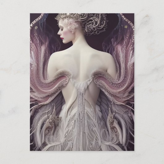 Carte Postale Princesse du cygne rose (Devant)