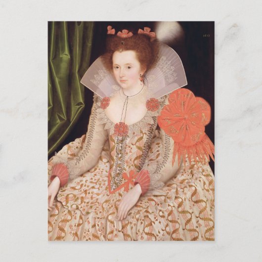 Carte Postale Princesse Elizabeth, fille de James I, 1612 (Devant)