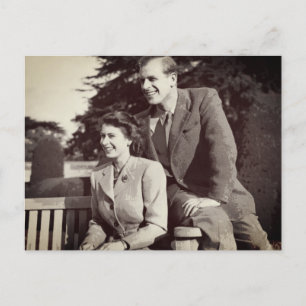Carte Postale Princesse Elizabeth II Prince Philip