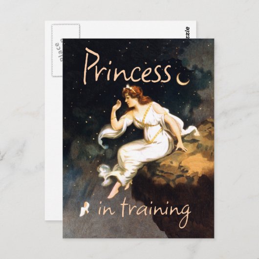 Carte Postale Princesse en formation (Devant / Derrière)