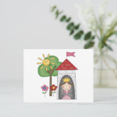 Carte Postale Princesse en T-shirts et cadeaux de tour (Debout devant)