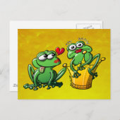 Carte Postale Princesse est une grenouille maintenant (Devant / Derrière)