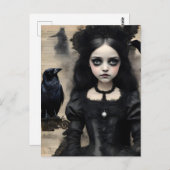 Carte Postale Princesse et le Corbeau (Devant / Derrière)