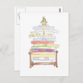 Carte Postale princesse et pois (Devant / Derrière)