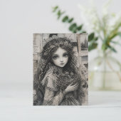 Carte Postale Princesse Fée des Oiseaux (Debout devant)