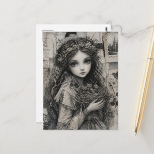 Carte Postale Princesse Fée des Oiseaux