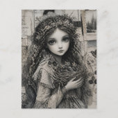 Carte Postale Princesse Fée des Oiseaux (Devant)