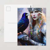 Carte Postale princesse guerrière celte (Devant / Derrière)