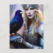 Carte Postale princesse guerrière celte (Devant)