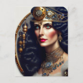Carte Postale princesse guerrière Steampunk (Devant)