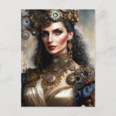 Carte Postale princesse guerrière Steampunk (Devant)