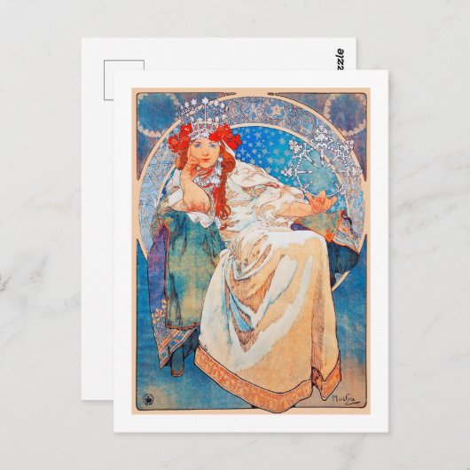 Carte Postale Princesse Hyacinth, Mucha (Devant / Derrière)