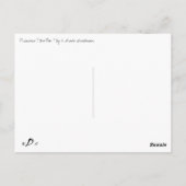 Carte Postale Princesse & le Pois (Dos)