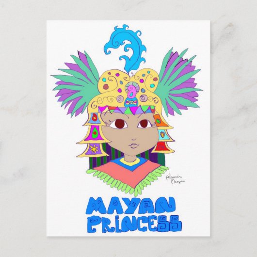 Carte Postale Princesse Maya (Devant)