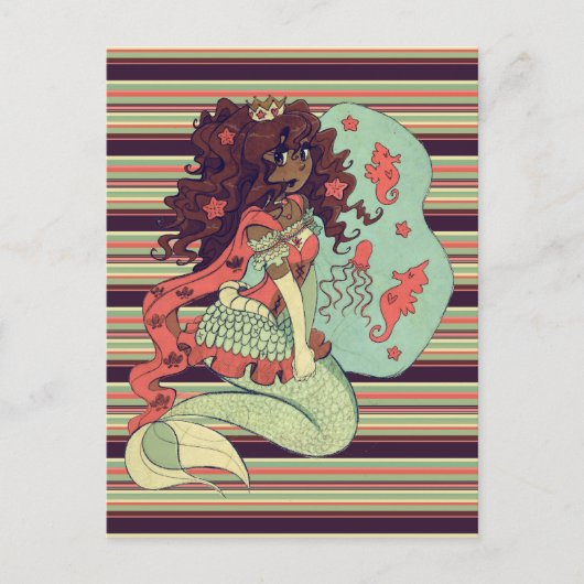 Carte Postale Princesse Mermaid (Devant)