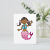 Carte Postale princesse mermaid (Debout devant)