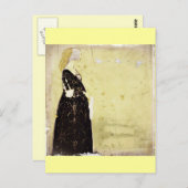 Carte Postale Princesse observant l'oie au-dessus (Devant / Derrière)