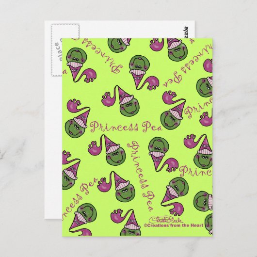 Carte Postale Princesse Pea (Devant / Derrière)