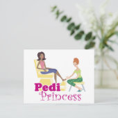 Carte Postale Princesse Pedicure (Debout devant)