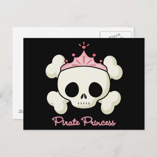 Carte Postale Princesse Pirate (Devant / Derrière)