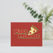 Carte Postale Princesse Pizza (Debout devant)
