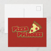 Carte Postale Princesse Pizza (Devant / Derrière)