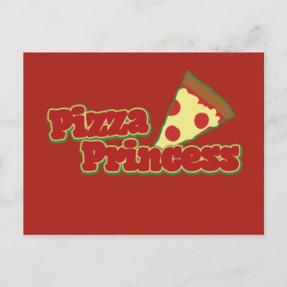 Carte Postale Princesse Pizza