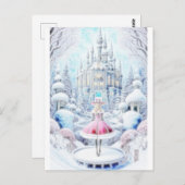 Carte Postale Princesse rose (Devant / Derrière)