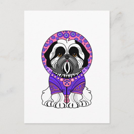 Carte Postale Princesse Shih Tzu (Devant)