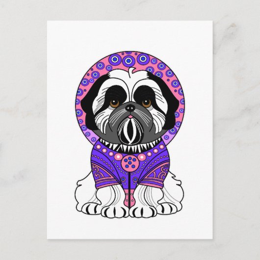 Carte Postale Princesse Shih Tzu (Devant)