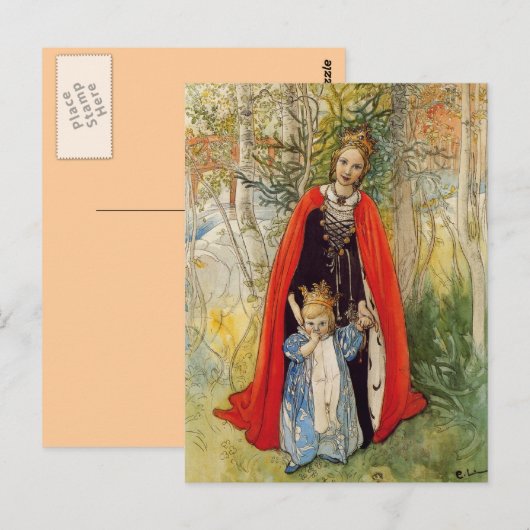 Carte Postale Princesse Spring Mère et fille (Devant / Derrière)