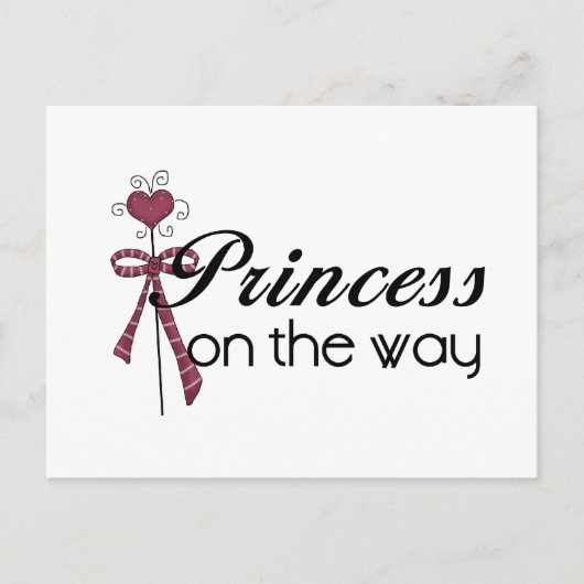Carte Postale Princesse sur le chemin - Customisée (Devant)