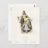 Carte Postale Princesse turque - Mode du XVIIe siècle (Devant / Derrière)