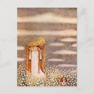 Carte Postale “Princesse Tuvstarr” aquarelle de John Bauer