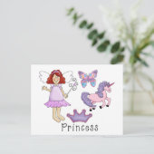 Carte Postale Princesse Unicorn (Debout devant)