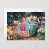 Carte Postale Princesse Unicorn (Devant / Derrière)