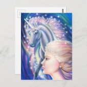 Carte Postale Princesse Unicorn (Devant / Derrière)