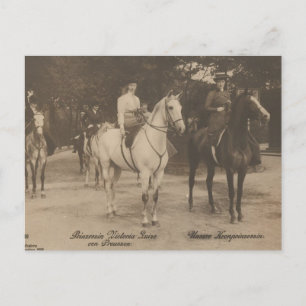 Carte Postale Princesses à cheval sur le côté #056SS