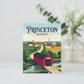 Carte Postale Princeton Illinois (Debout devant)