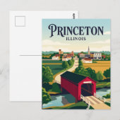 Carte Postale Princeton Illinois (Devant / Derrière)