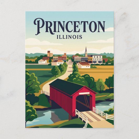 Carte Postale Princeton Illinois (Devant)