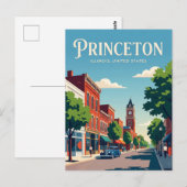 Carte Postale Princeton Illinois (Devant / Derrière)