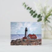 carte postale principale du phare de portland head (Debout devant)