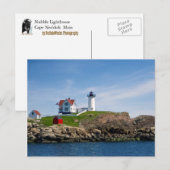 Carte postale principale Nubble Light (Devant / Derrière)